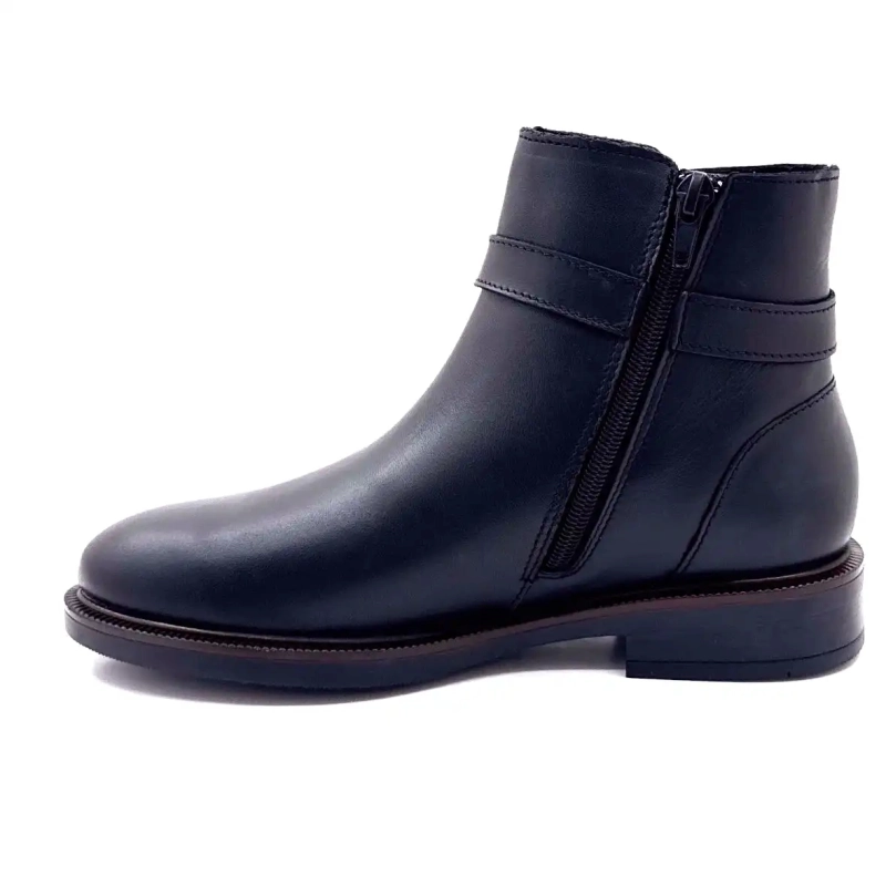 Ivoire 638 6706 Schwarzes Leder Ivoire Chaussures