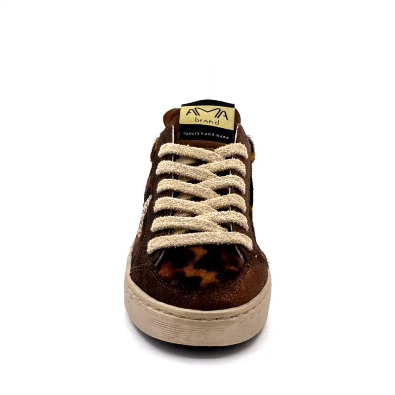 4347 Ama Brand Cuero y Potro Bronce y Leo Ivoire Chaussures