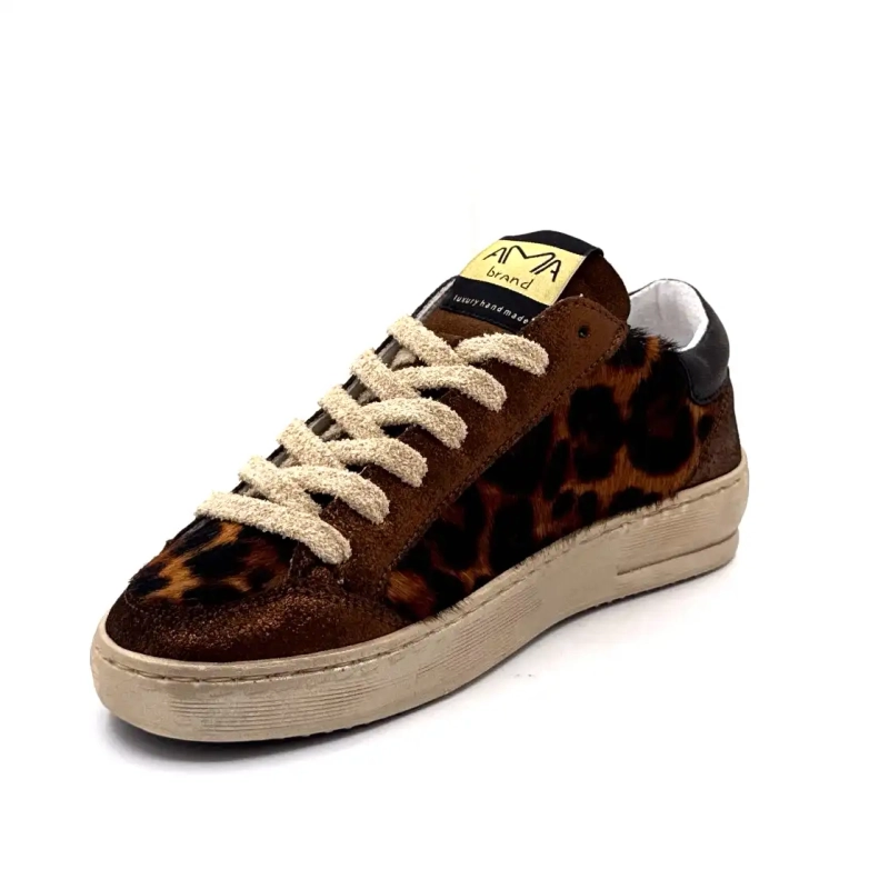 4347 Ama Brand Bőr és Csikó Bronz és Oroszlán Ivoire Chaussures