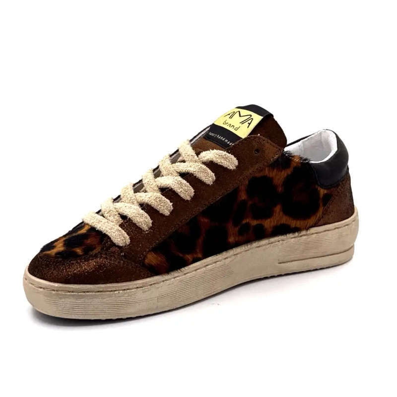 4347 Ama Brand Bőr és Csikó Bronz és Oroszlán Ivoire Chaussures