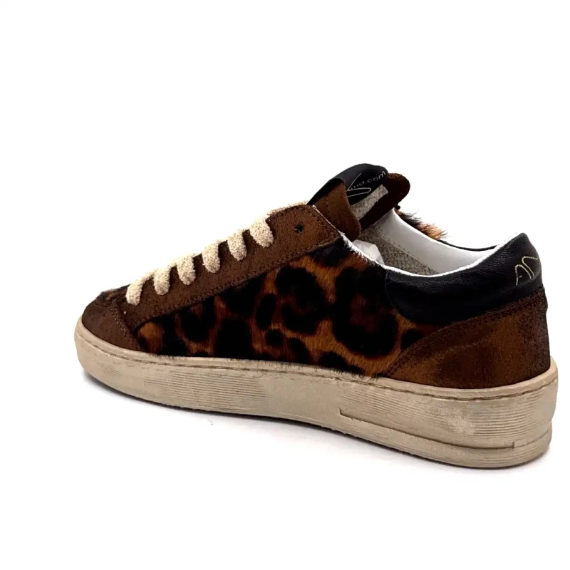 4347 Ama Brand Couro e Foal Bronze e Leão Ivoire Chaussures