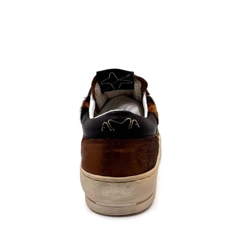4347 Ama Brand Läder & Föl Brons & Lejon Ivoire Chaussures