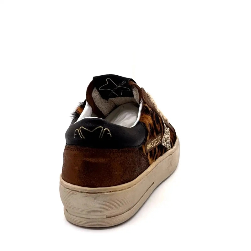 4347 Ama Brand Bőr és Csikó Bronz és Oroszlán Ivoire Chaussures