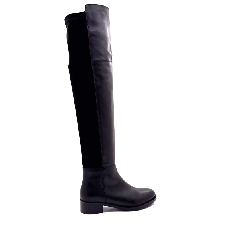 Ivoire 25170 ridläder och textil svart Ivoire Chaussures