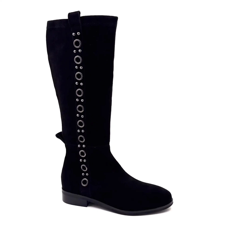 Ivoire 2519 Mindy Black Suede Ivoire Chaussures