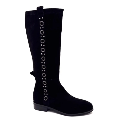 Ivoire 2519 Mindy Svart Semsket skinn Ivoire Chaussures