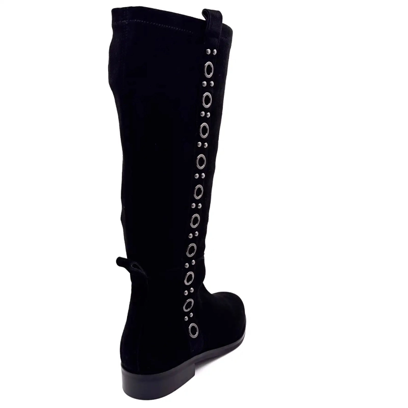 Ivoire 2519 Mindy Zwart Suède Ivoire Chaussures