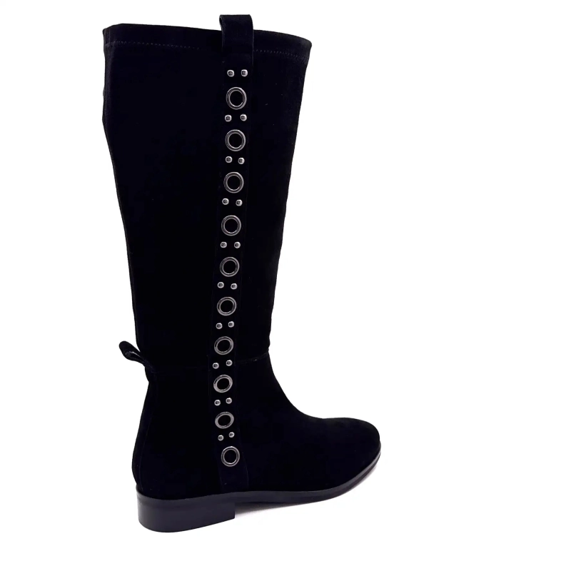 Ivoire 2519 Mindy Zwart Suède Ivoire Chaussures