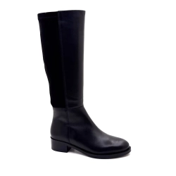 Piele de călărie Ivoire 25178 și material textil negru