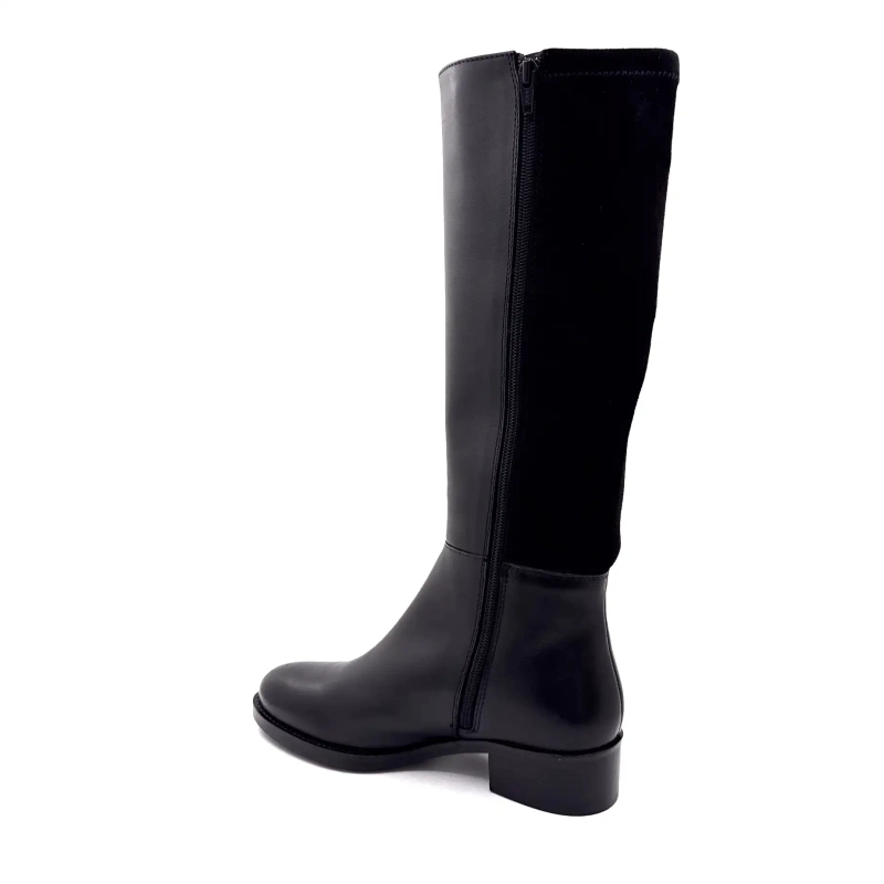 Ivoire 25178 Rideskinn og svart tekstil Ivoire Chaussures