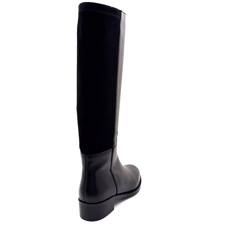 Pelle da equitazione Ivoire 25178 e tessuto nero Ivoire Chaussures