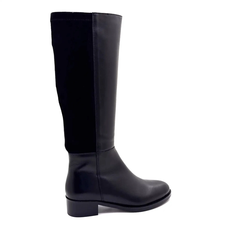 Ivoire 25178 Skóra jeździecka i czarny materiał tekstylny Ivoire Chaussures