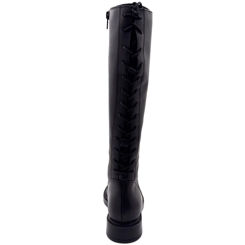 Ivoire 83p165 Schwarzes Leder Ivoire Chaussures