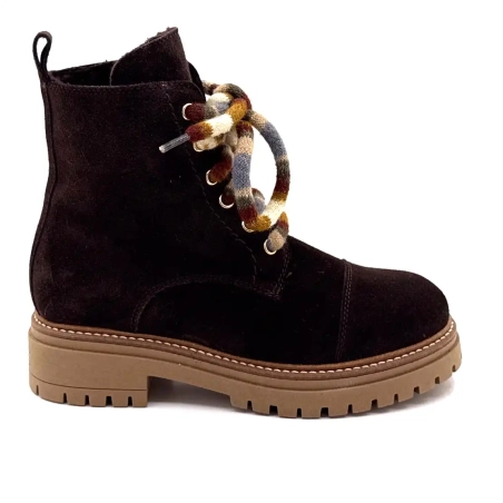 Elena 11641 Daim Chocolate Ivoire Chaussures