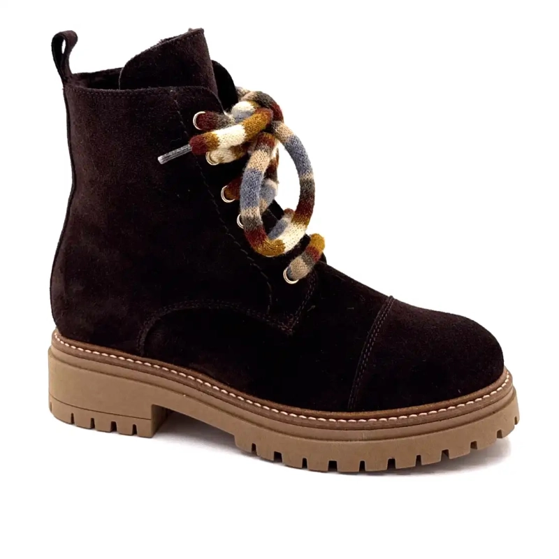 Elena 11641 Chocolate Daim Ivoire Chaussures