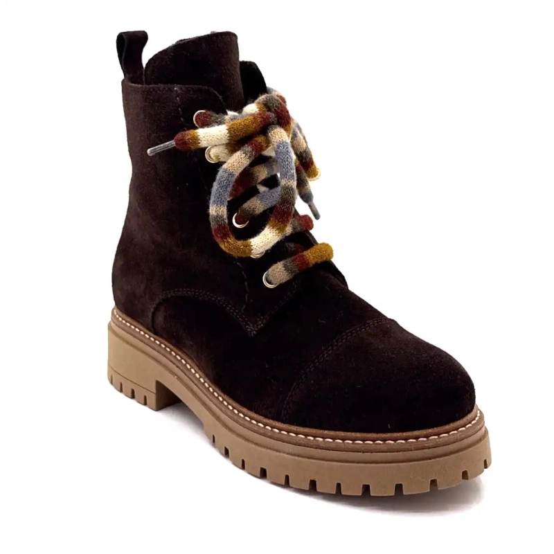 Elena 11641 Chocolate Daim Ivoire Chaussures