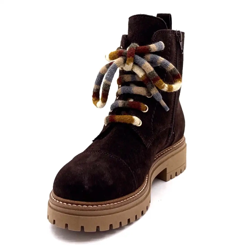 Elena 11641 Daim Sjokolade Ivoire Chaussures