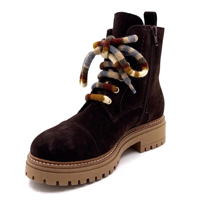 Elena 11641 Daim Chocolade Ivoire Chaussures