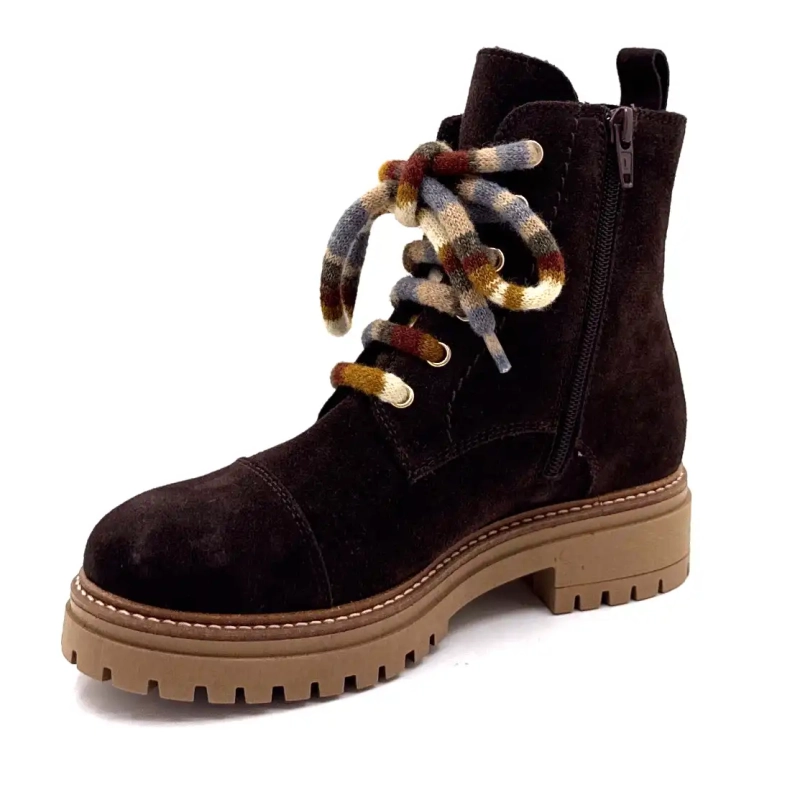 Elena 11641 Daim Sjokolade Ivoire Chaussures