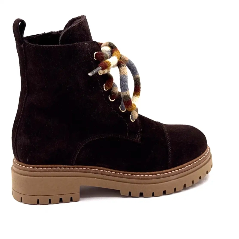 Elena 11641 Daim Chocolat Ivoire Chaussures