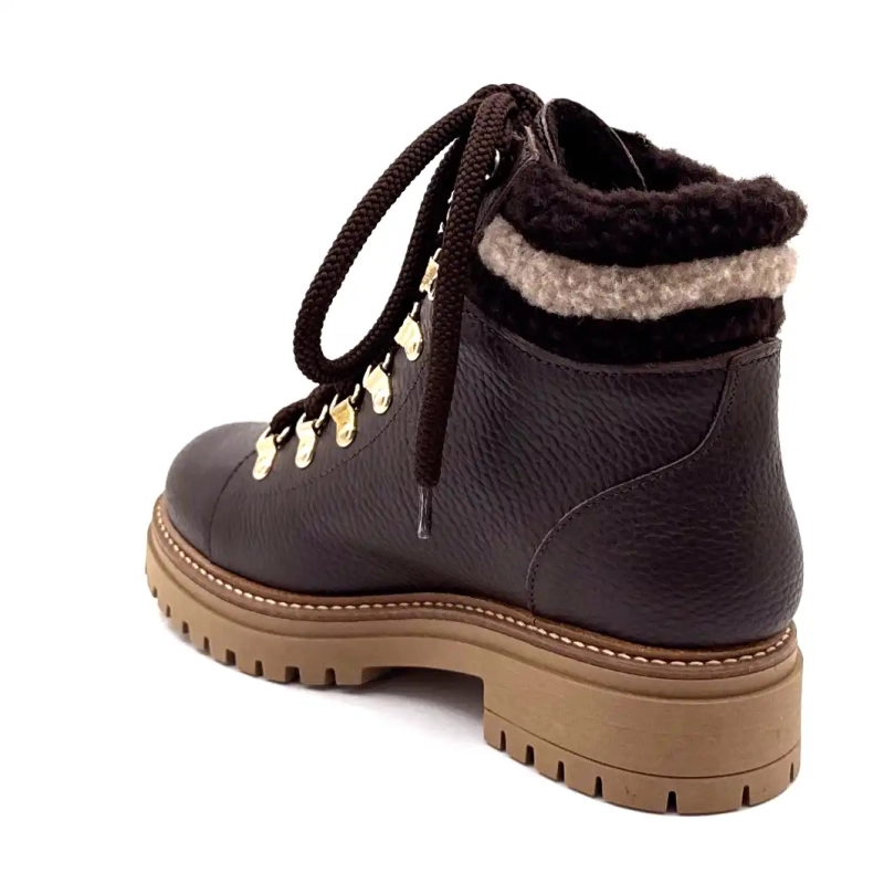 Elena 37953 Piele granulată maro Ivoire Chaussures