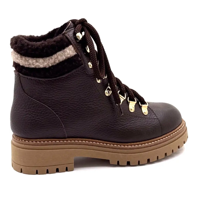 Elena 37953 Brunt Narvet Læder Ivoire Chaussures