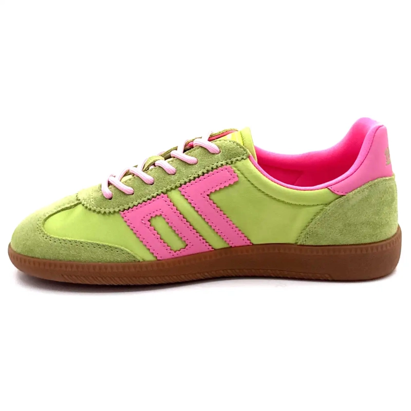 Back70 Ghost C26 Leather, Suede & Textile Green & Pink Ivoire Chaussures