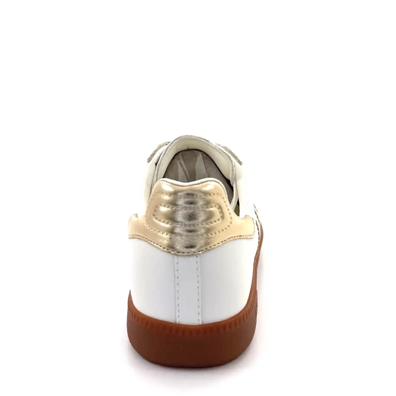 Back70 Cloud 2505-17 Skinn og Semsket skinn Hvit og Gull Ivoire Chaussures