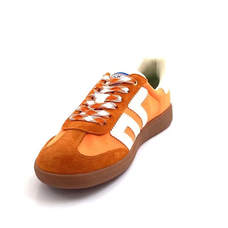 Back70 Ghost 13 Pelle, Pelle Scamosciata e Tessuto Arancione Ivoire Chaussures