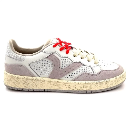 Victoria 8806119 Lær og Semsket skinn Rhinestone Hvit Ivoire Chaussures