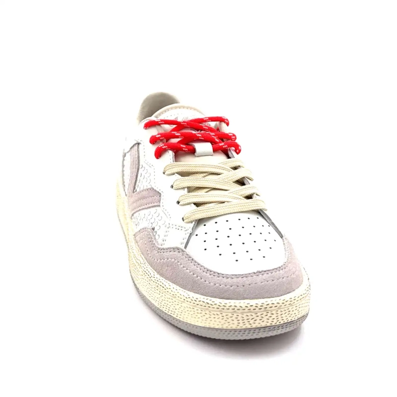 Victoria 8806119 Bőr és velúr strasszos fehér táska Ivoire Chaussures