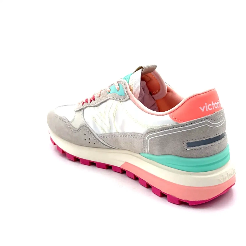 Victoria 1156114 Nylon og semsket skinn grå flerfarget Ivoire Chaussures