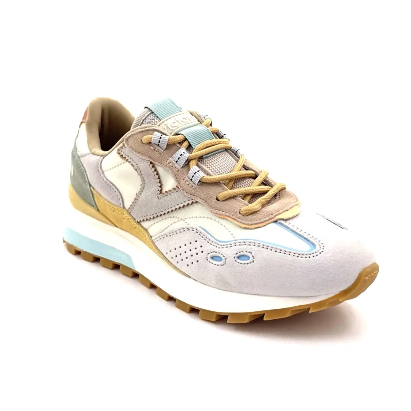 Victoria 1156116 Nylon og Semsket skinn Beige Ivoire Chaussures