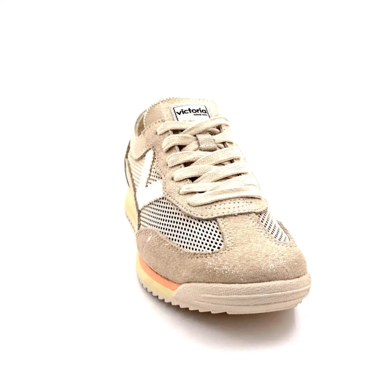 Victoria 1158107 Malla y Ante Platino Ivoire Chaussures