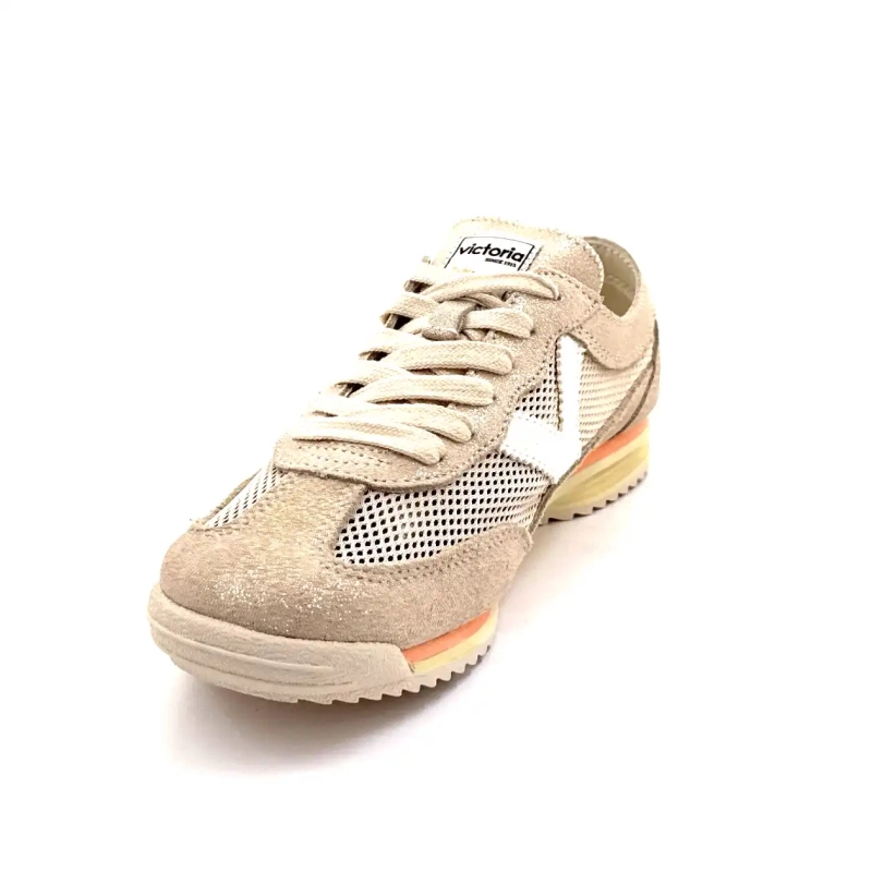 Victoria 1158107 Platino in rete e pelle scamosciata Ivoire Chaussures