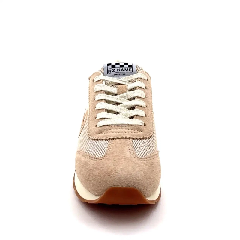 No Name City - Run Jogger W Leather & Textile Beige & Dune Ivoire Chaussures