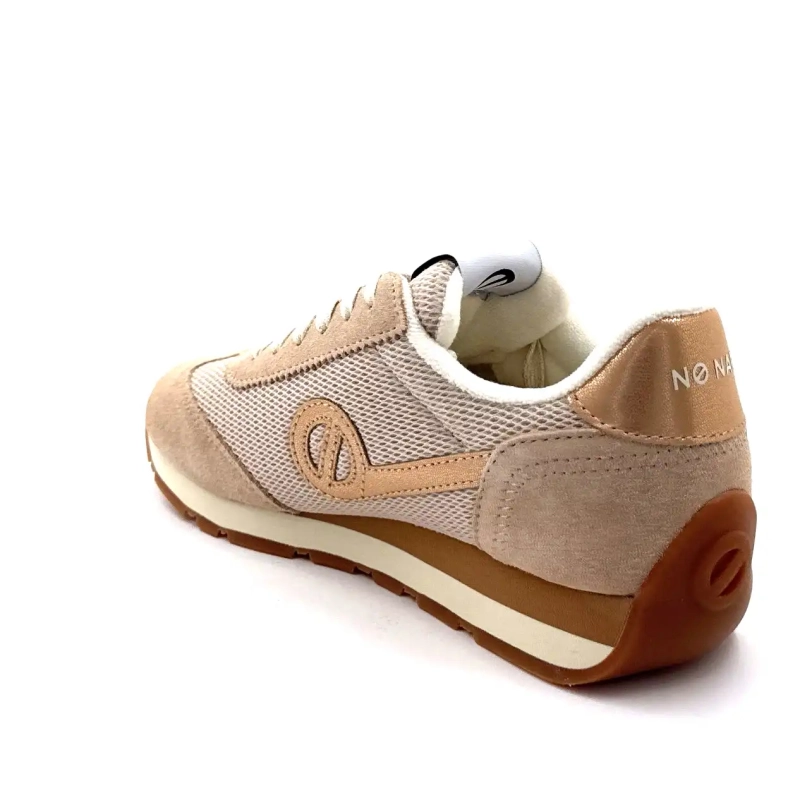 No Name City - Run Jogger W Cuero y textil Beige y Duna Ivoire Chaussures