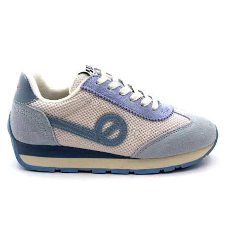 No Name City - Run Jogger W Leder & Textil Himmelblau Ivoire Chaussures