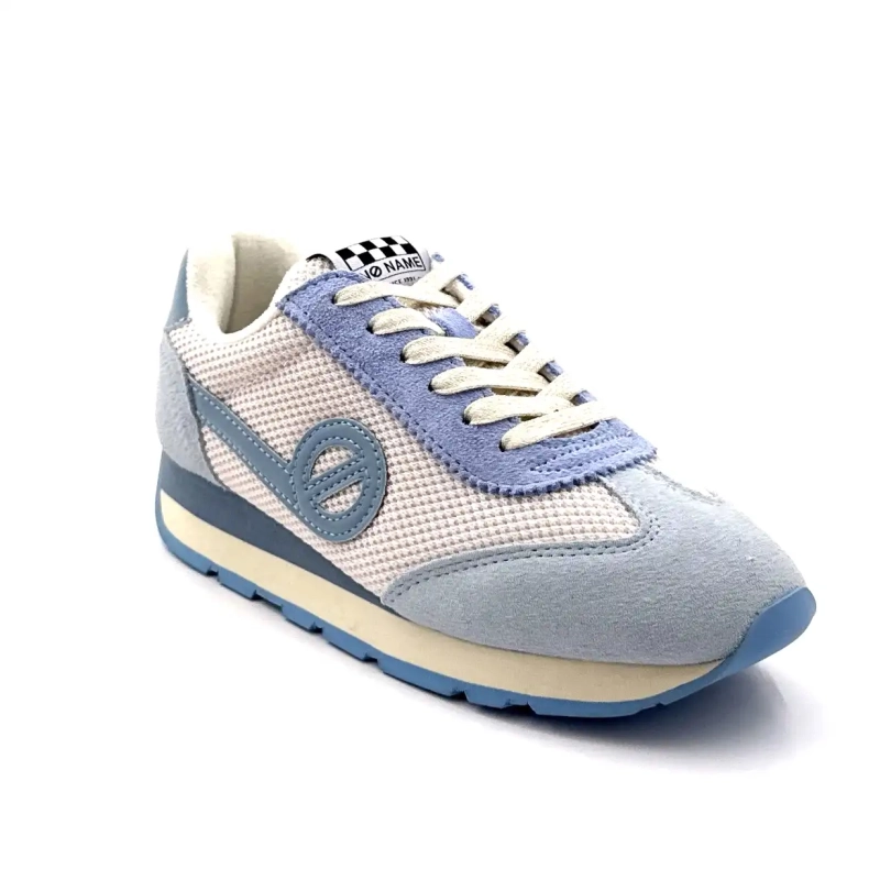 No Name City - Run Jogger W Leder & Textil Himmelblau Ivoire Chaussures