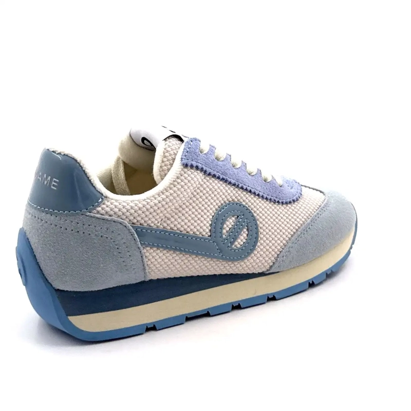 No Name City - Run Jogger W Cuero y Textil Azul cielo Ivoire Chaussures