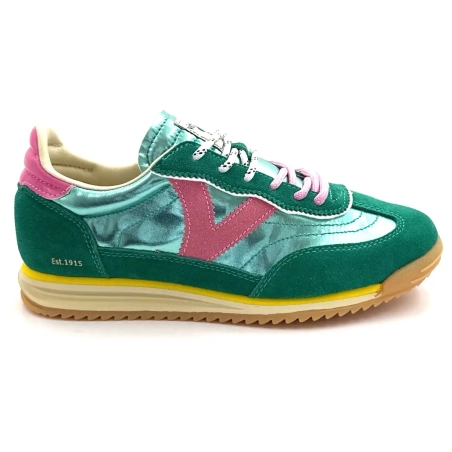 Victoria 1158111 Läder Metall Grön Ivoire Chaussures