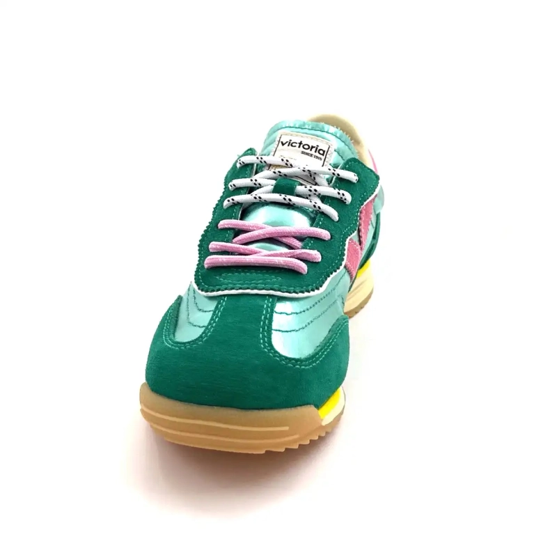 Victoria 1158111 Pelle Metallo Verde Ivoire Chaussures
