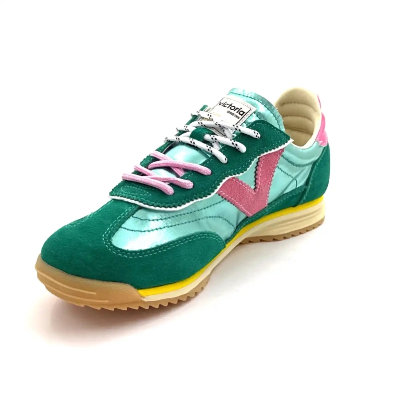 Victoria 1158111 Leer Metaal Groen Ivoire Chaussures
