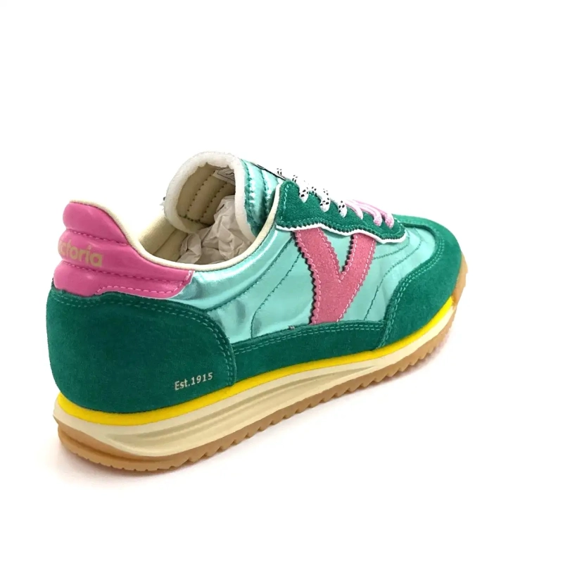 Victoria 1158111 Pelle Metallo Verde Ivoire Chaussures