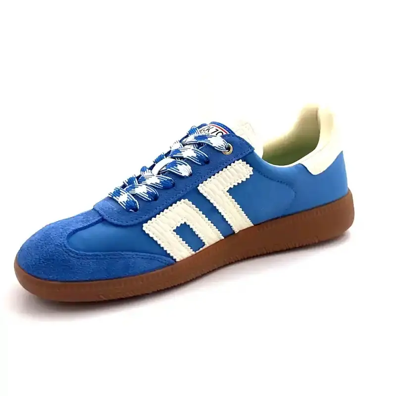 Back70 Ghost-17 Cuir, Daim & Textile Bleu & Blanc Ivoire Chaussures