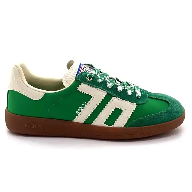 Back70 Ghost 12 Leather, Suede & Textile Green & White Ivoire Chaussures