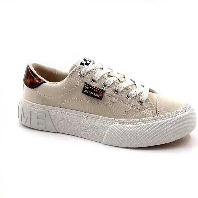 Tenișor textil No Name Resed bej Ivoire Chaussures