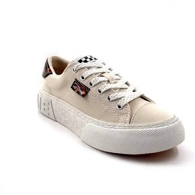 No Name Resed Sneaker Textil Bézs Ivoire Chaussures