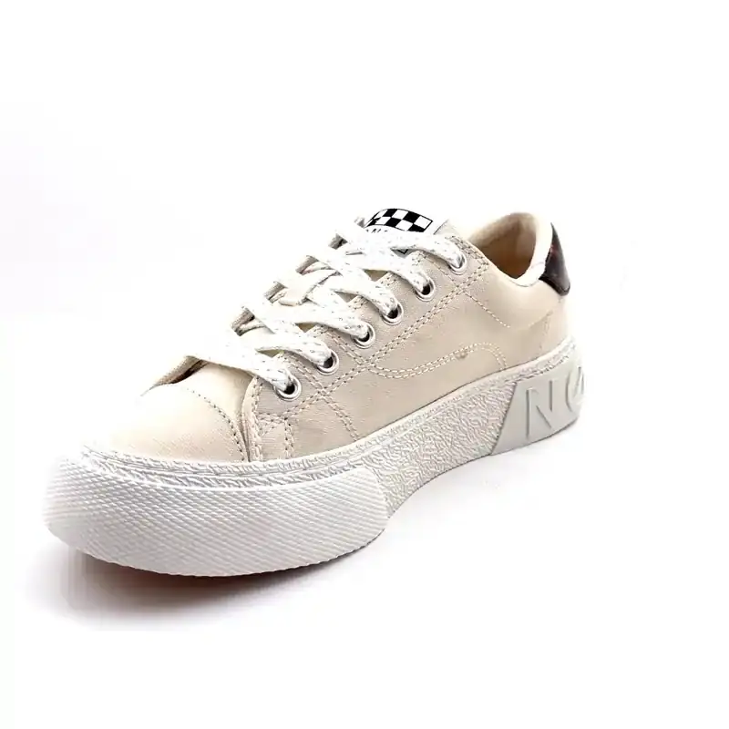 No Name Resed Sneaker Tessuto Beige Ivoire Chaussures