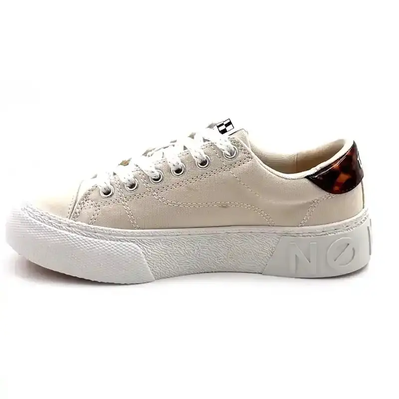 No Name Resed Sneaker Textile Beige Ivoire Chaussures